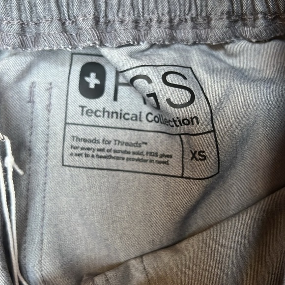 Figs Yola Technical Collection Graphite Teal drawstring skinny scrub siz… - Picture 8 of 12